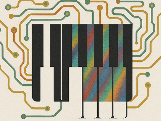 Plakat mit dem Titel Composing While Black And Queer