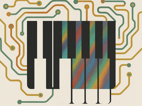 Plakat mit dem Titel Composing While Black And Queer