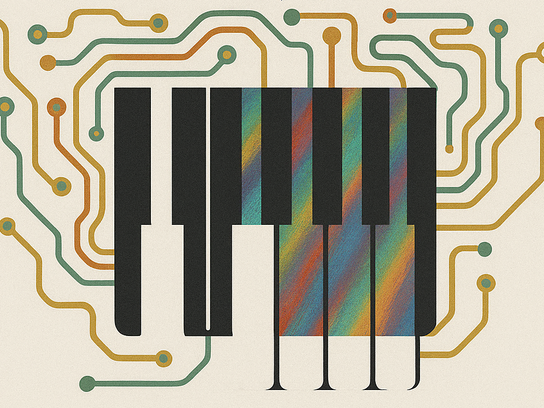 Plakat mit dem Titel Composing While Black And Queer