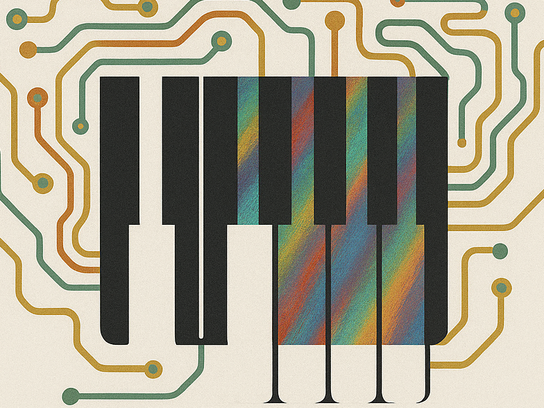 Plakat mit dem Titel Composing While Black And Queer