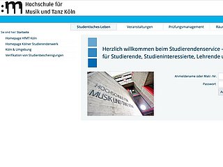 Startseite Vorlesungsverzeichnis