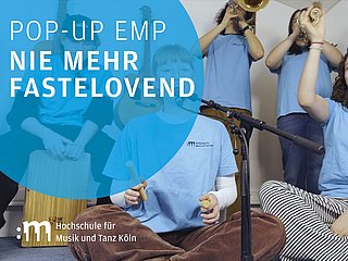 Titelbild mit musizierenden Studierenden