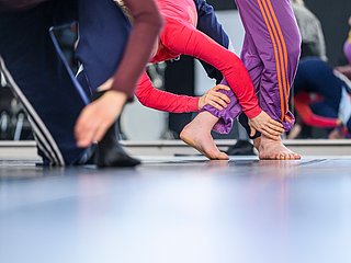 Tanzstudierende bei der Probe.