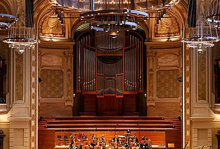 Orchester auf der Bühne